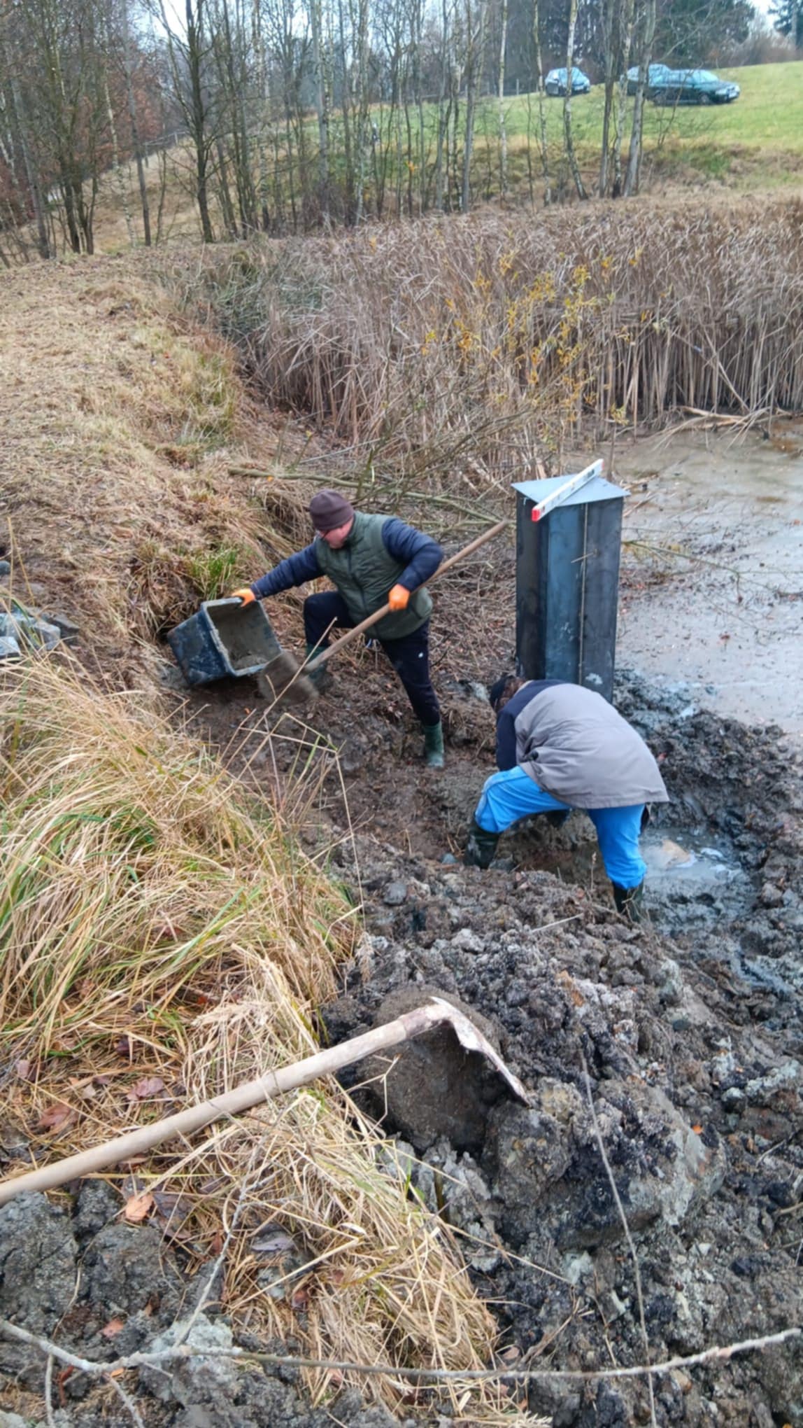 Oprava rybníku Horák 2