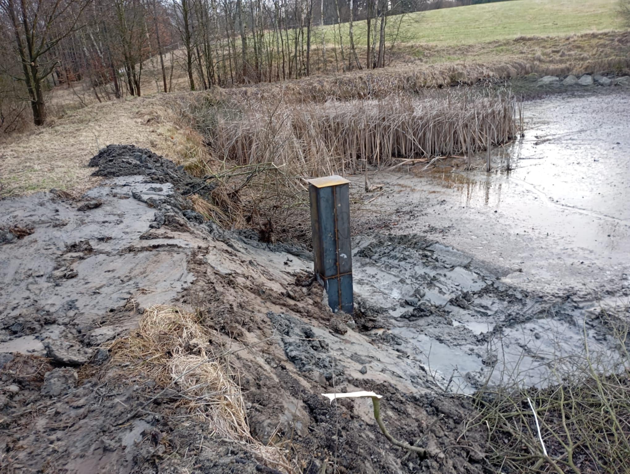 Oprava rybníku Horák 2